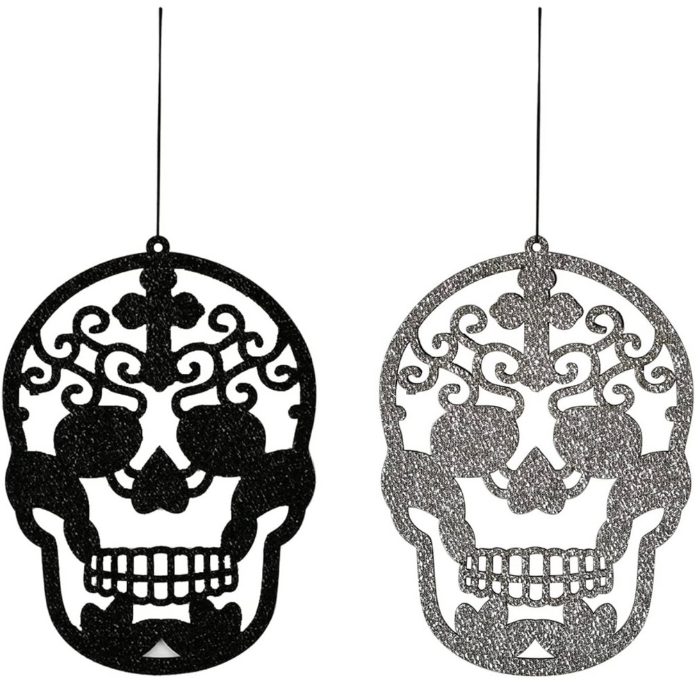Halloween Indoor Decorations Day of The Dead Black and Sliver
